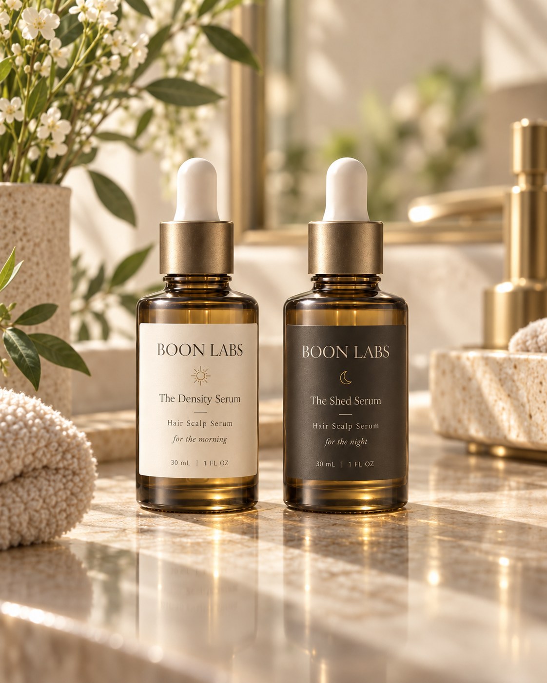 Boon Labs scalp serum lineup